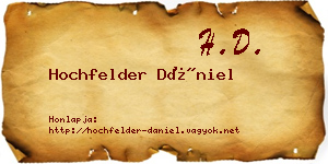 Hochfelder Dániel névjegykártya
